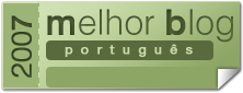 Logo Melhor Blog Português 2007